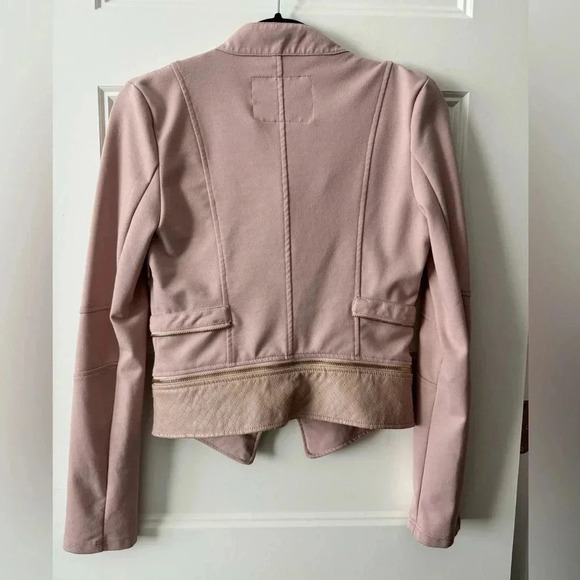 Shinestar Pink Jacket w/ Faux Leather Trim - Picture 2 of 5